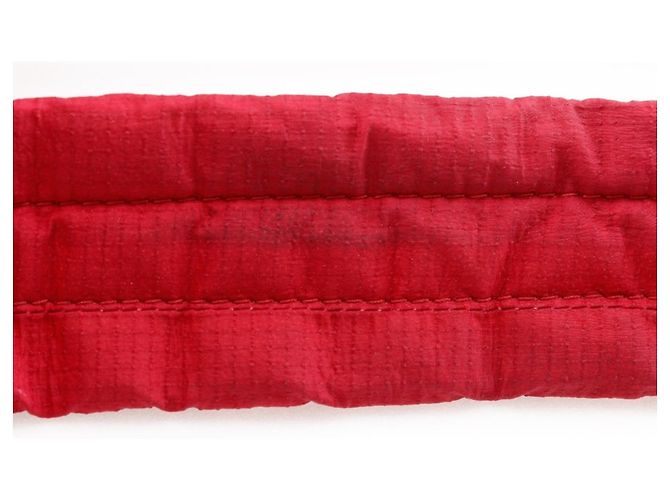 Zaino Chanel Coco Mark in nylon rosso - vista 8