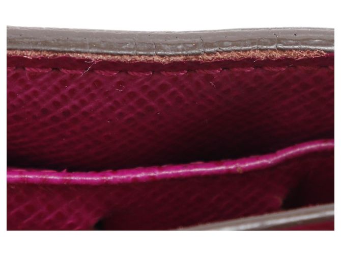 Billetera bifold compacta con cremallera Louis Vuitton Castaño Rosa Fucsia Monograma - vista 13