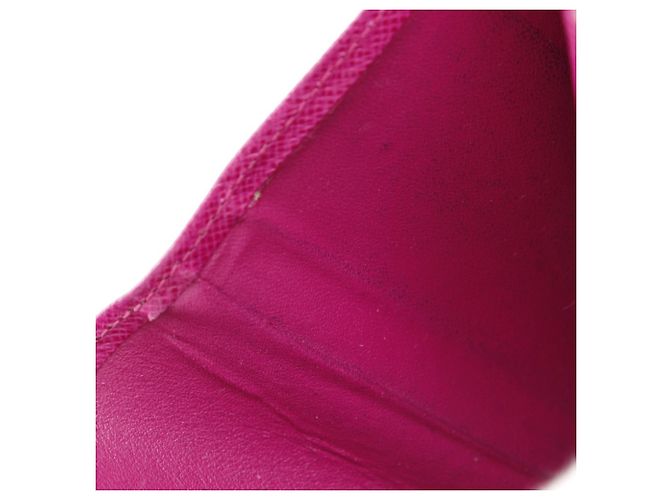 Billetera bifold compacta con cremallera Louis Vuitton Castaño Rosa Fucsia Monograma - vista 14