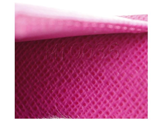 Billetera bifold compacta con cremallera Louis Vuitton Castaño Rosa Fucsia Monograma - vista 17