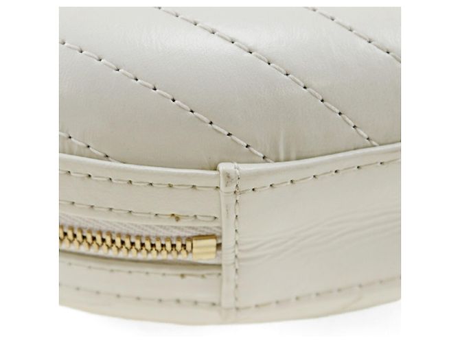 Borsa a spalla in pelle di vitello Chanel La Pausa Bianco - vista 4