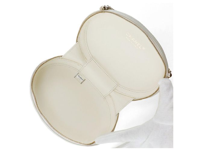 Borsa a spalla in pelle di vitello Chanel La Pausa Bianco - vista 5