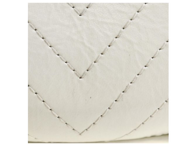 Borsa a spalla in pelle di vitello Chanel La Pausa Bianco - vista 7