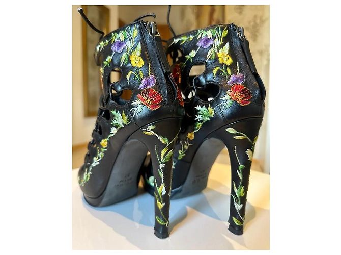 Stivaletti in pelle nera Giuseppe Zanotti Nero - vista 12