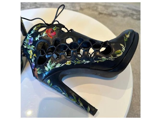 Stivaletti in pelle nera Giuseppe Zanotti Nero - vista 2