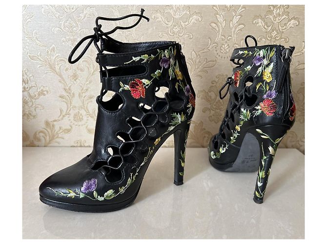 Stivaletti in pelle nera Giuseppe Zanotti Nero - vista 3