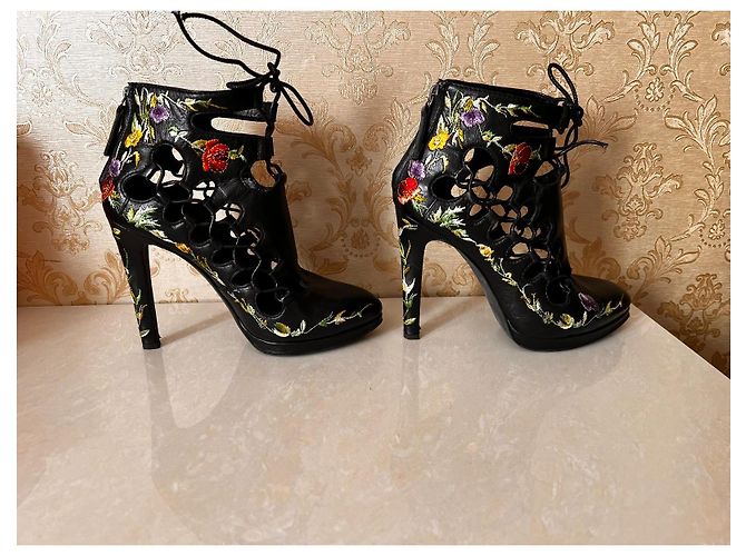 Stivaletti in pelle nera Giuseppe Zanotti Nero - vista 5