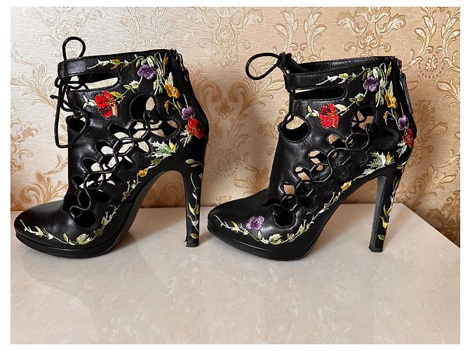 Stivaletti in pelle nera Giuseppe Zanotti Nero - vista 6