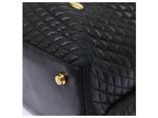 BALLY Borsa Tote in Pelle Nera Oro Auth ep5456 Nero D'oro - vista 11