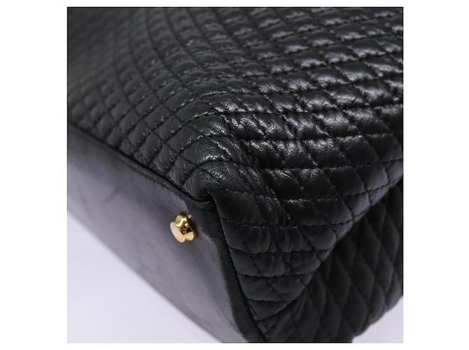 BALLY Borsa Tote in Pelle Nera Oro Auth ep5456 Nero D'oro - vista 13