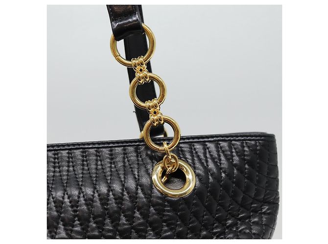 BALLY Borsa Tote in Pelle Nera Oro Auth ep5456 Nero D'oro - vista 15