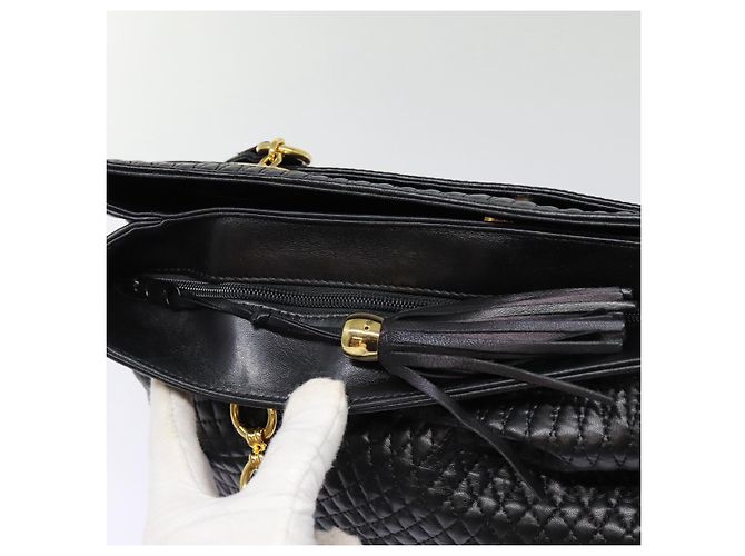 BALLY Borsa Tote in Pelle Nera Oro Auth ep5456 Nero D'oro - vista 16
