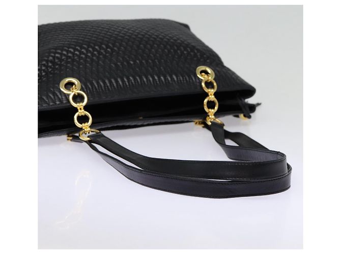 BALLY Borsa Tote in Pelle Nera Oro Auth ep5456 Nero D'oro - vista 7