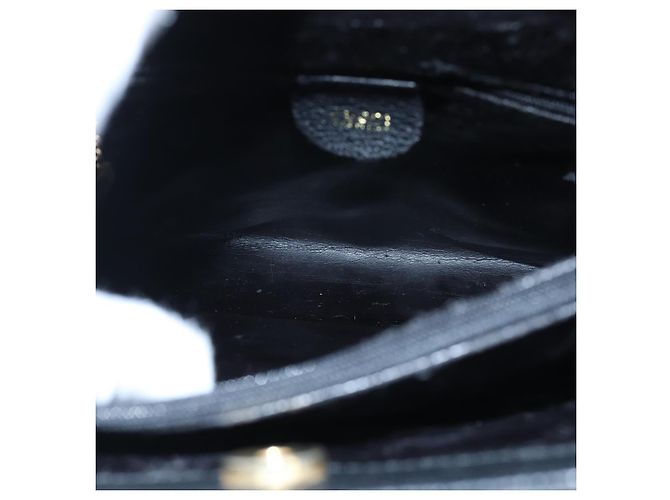 Borsa a mano GUCCI in pelle scamosciata nera e oro Bamboo 002 1186 0260 Auth ep5511 Nero D'oro - vista 15