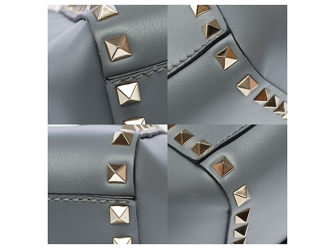 Bolsa de Couro Cinza VALENTINO GARAVANI - 102101 - vista 12