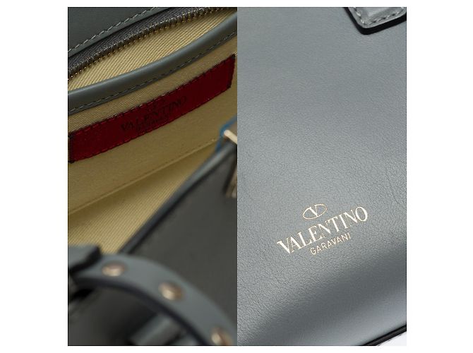 Bolsa de Couro Cinza VALENTINO GARAVANI - 102101 - vista 7