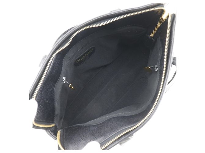 Borsa a mano in pelle caviar nera Chanel Nero - vista 6