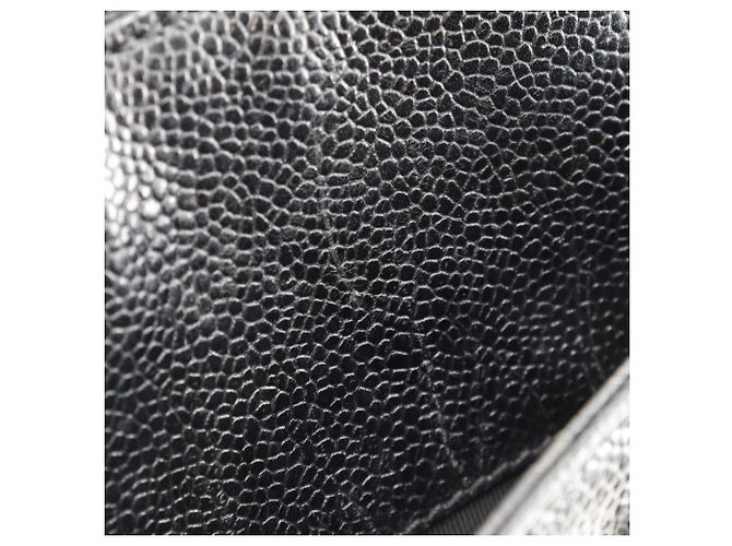 Borsa a mano in pelle caviar nera Chanel Nero - vista 9