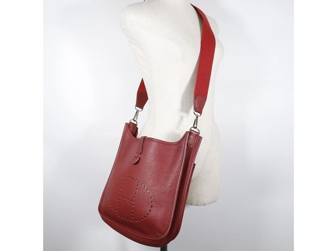 Borsa a spalla Evelyn 2PM di Hermès Rosso - vista 15