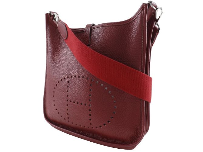 Borsa a spalla Evelyn 2PM di Hermès Rosso - vista 2