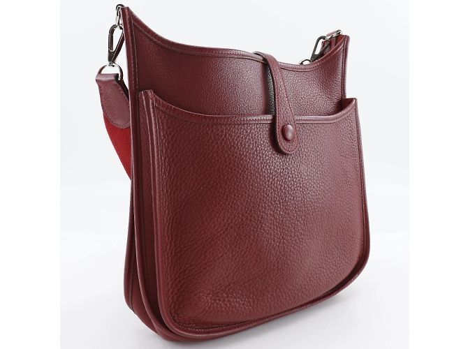 Borsa a spalla Evelyn 2PM di Hermès Rosso - vista 3