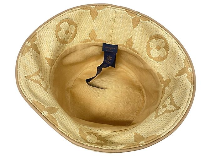 Cappello bucket beige Louis Vuitton - vista 4