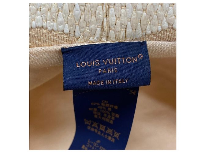 Cappello bucket beige Louis Vuitton - vista 7