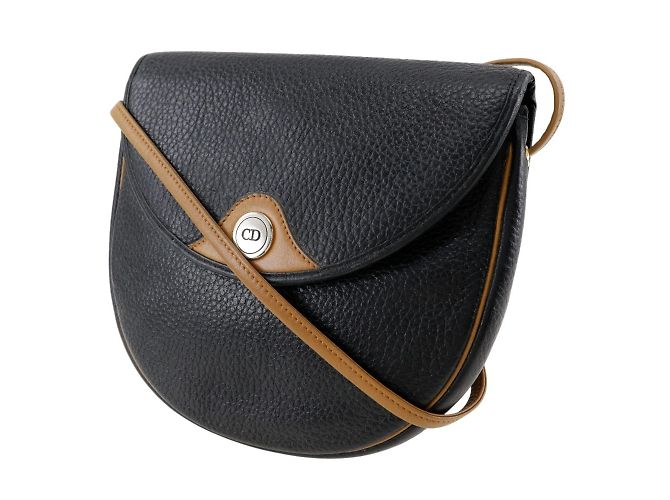 Schultertasche aus schwarzem Kalbsleder Christian Dior - Ansicht 2