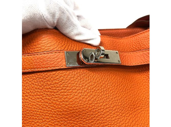 Hermès Borsa tote Hermes So Kelly 26 arancione - vista 10