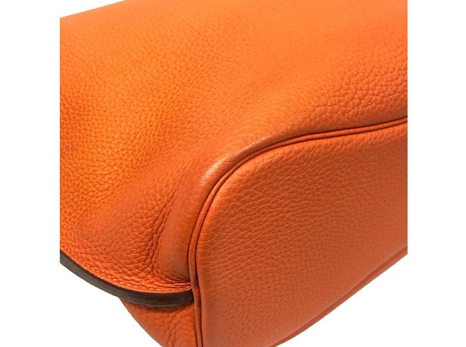 Hermès Borsa tote Hermes So Kelly 26 arancione - vista 4