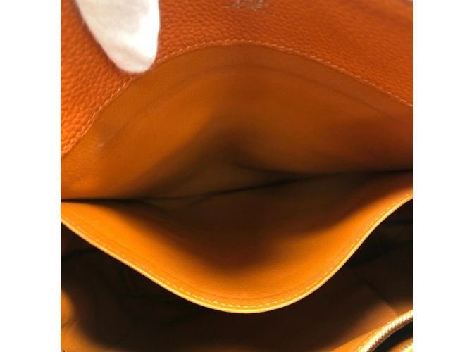 Hermès Borsa tote Hermes So Kelly 26 arancione - vista 9