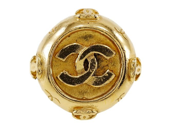 Orecchini a clip placcati in oro Chanel Coco Mark D'oro - vista 5