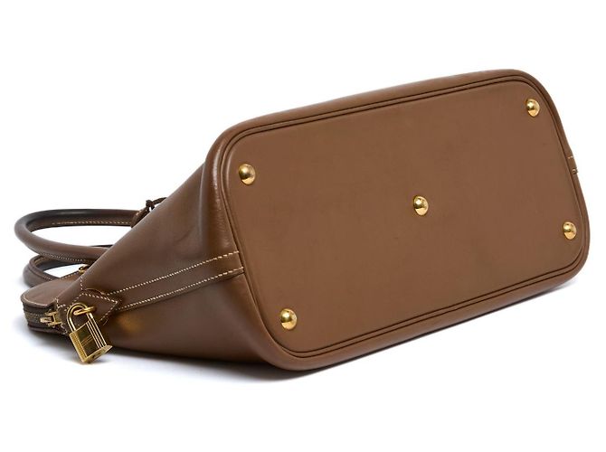 Borsa Bolide 35 in Pelle Marrone Hermès 1991 con Tracolla Hermes Spa - vista 4
