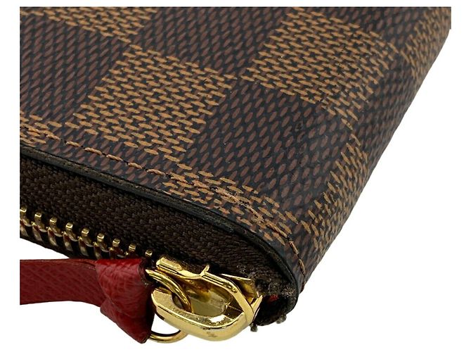 Cartera larga Damier Louis Vuitton Castaño - vista 3