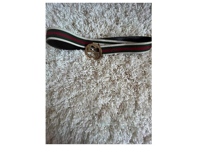 Gucci Gürtel Leder Dunkelrot Bordeaux - Ansicht 5