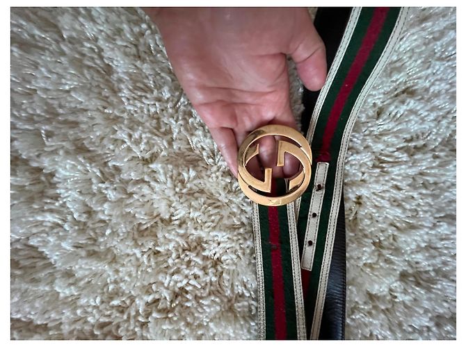 Gucci Gürtel Leder Dunkelrot Bordeaux - Ansicht 9