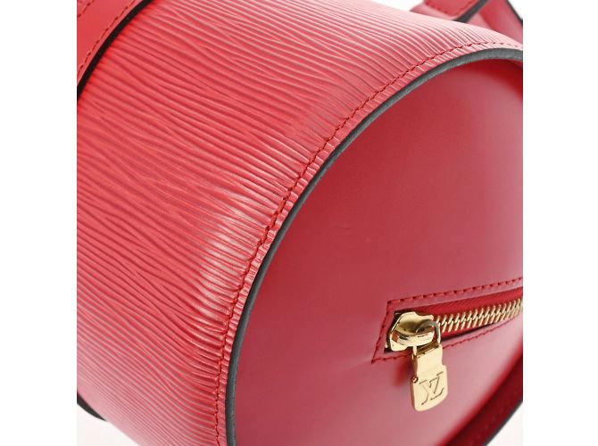 Borsa Louis Vuitton Epi Soufflot in rosso castigliano - vista 10