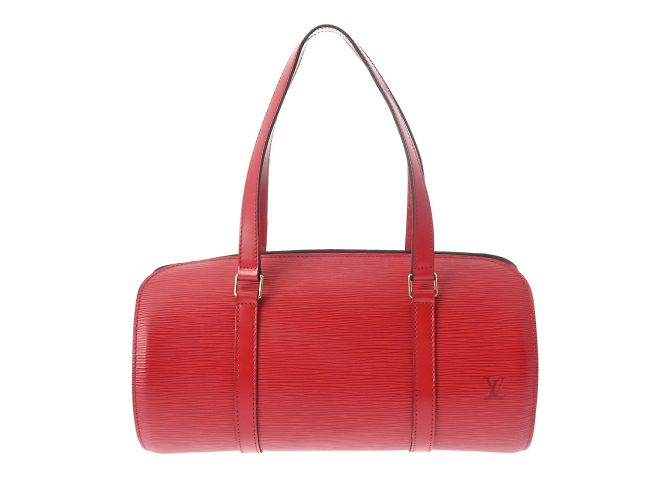 Borsa Louis Vuitton Epi Soufflot in rosso castigliano - vista 2