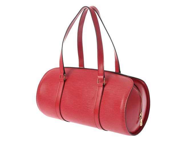 Borsa Louis Vuitton Epi Soufflot in rosso castigliano - vista 3