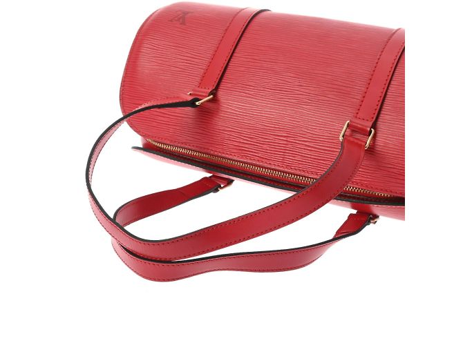 Borsa Louis Vuitton Epi Soufflot in rosso castigliano - vista 4