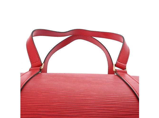 Borsa Louis Vuitton Epi Soufflot in rosso castigliano - vista 5