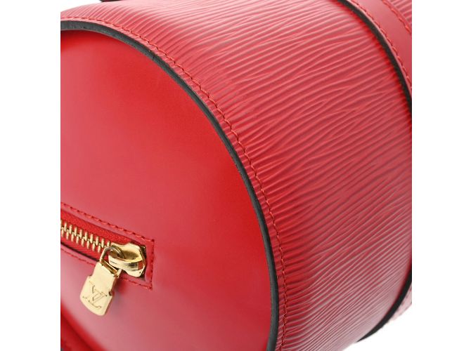Borsa Louis Vuitton Epi Soufflot in rosso castigliano - vista 7