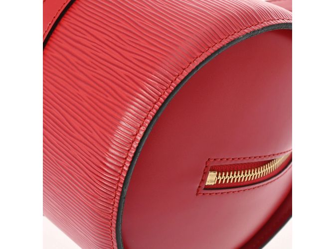 Borsa Louis Vuitton Epi Soufflot in rosso castigliano - vista 8