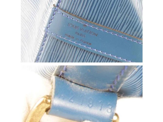 Borsa a Spalla Louis Vuitton Noe M44005 Blu - vista 7