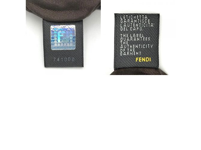Fendi braune Canvas Schultertasche - Ansicht 10