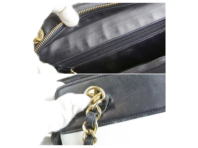 Bicolor Ketten-Schultertasche von Chanel Weiß - Ansicht 8