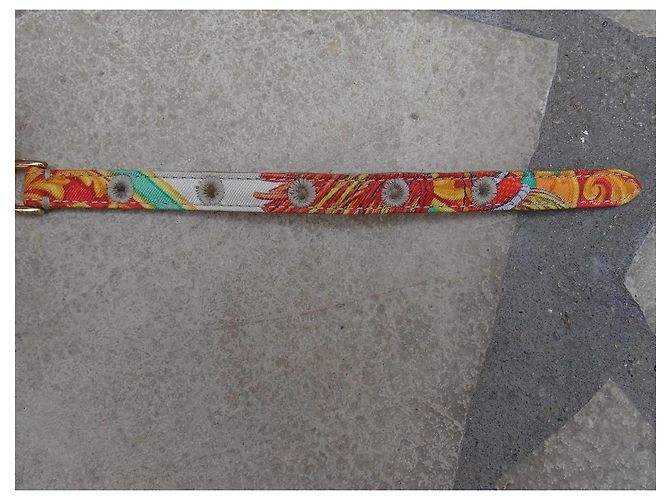 Dolce & Gabbana Gürtel Leder Kette Stoff Mehrfarbig Mehrfarben - Ansicht 4