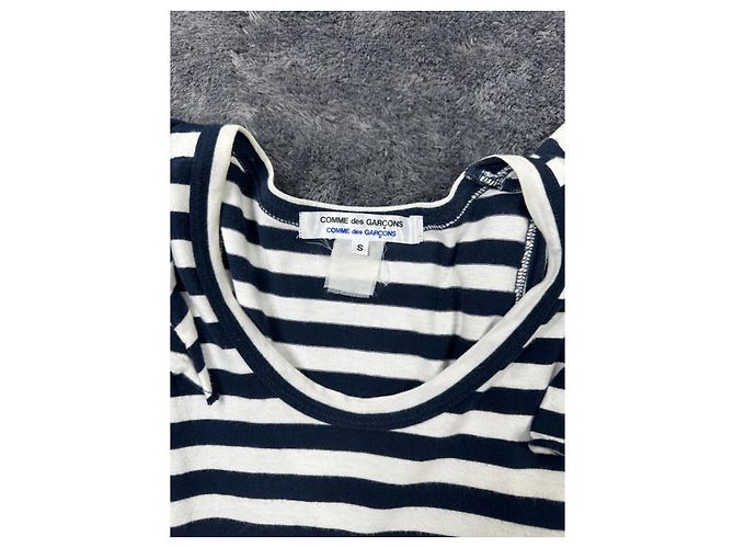 Comme Des Garcons Como des Garçons SS2011 Top de Volantes a Rayas. Negro Blanco - vista 4