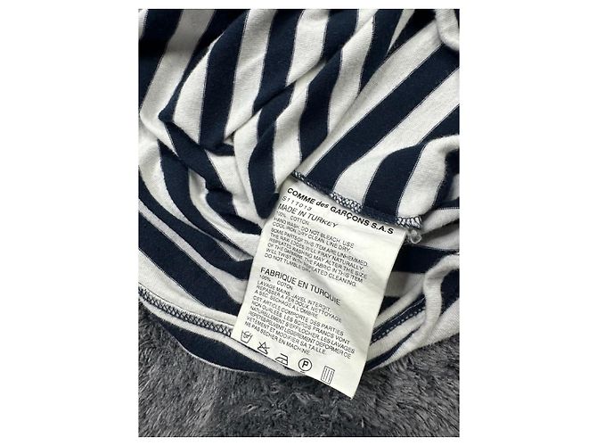 Comme Des Garcons Como des Garçons SS2011 Top de Volantes a Rayas. Negro Blanco - vista 6