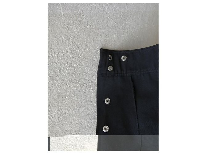 Falda envolvente Miu Miu negra algodón lana Negro - vista 8